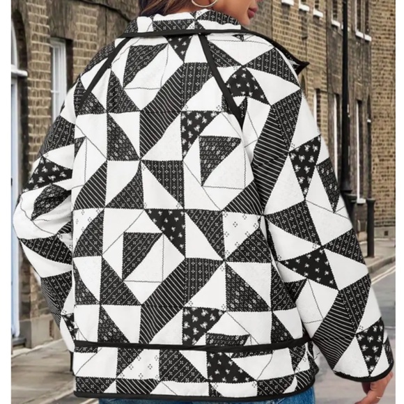 NEW! geo quilted jacket - Picture 1 of 1